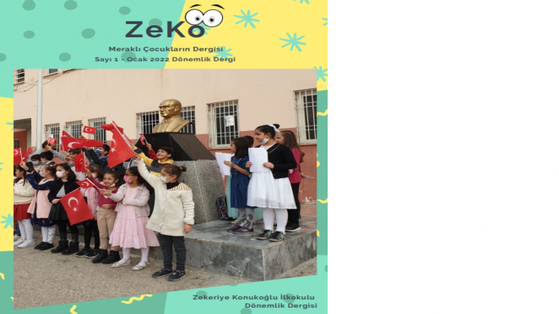 Okul e-dergimiz ZeKo'nun ilk Sayısı Çıktı